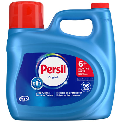 Persil Original Liquid Laundry Detergent, 3.72L/96 Loads, Colour Protection - Available at All In One Marketplace Canada