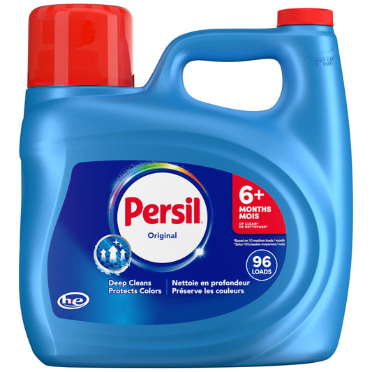 Persil Original Liquid Laundry Detergent, 3.72L/96 Loads, Colour Protection - Available at All In One Marketplace Canada