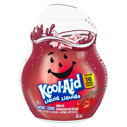 Kool-Aid Cherry Liquid Drink Mix, 48 mL Bottle (Pack of 12)
