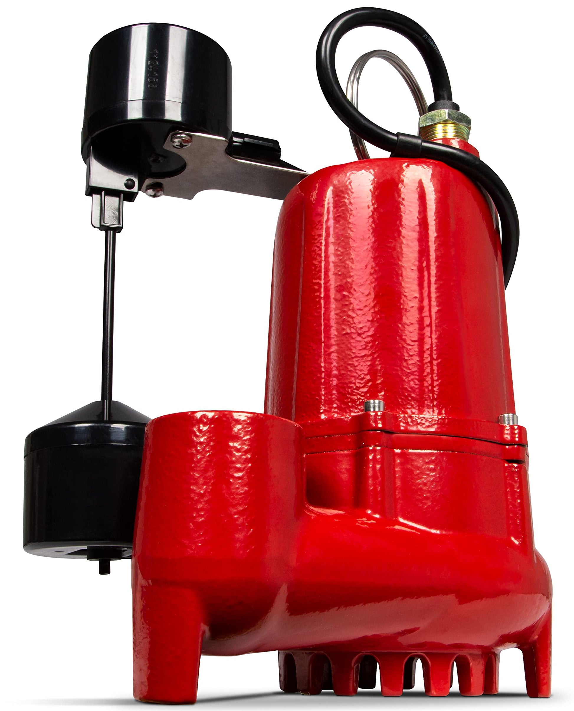 Red Lion RL-SC50V 115-Volt, 1/2 HP, 4300 GPH Cast Iron Sump Pump with Vertical Switch, 10-Ft. Cord, Red, 14942747 Red Lion