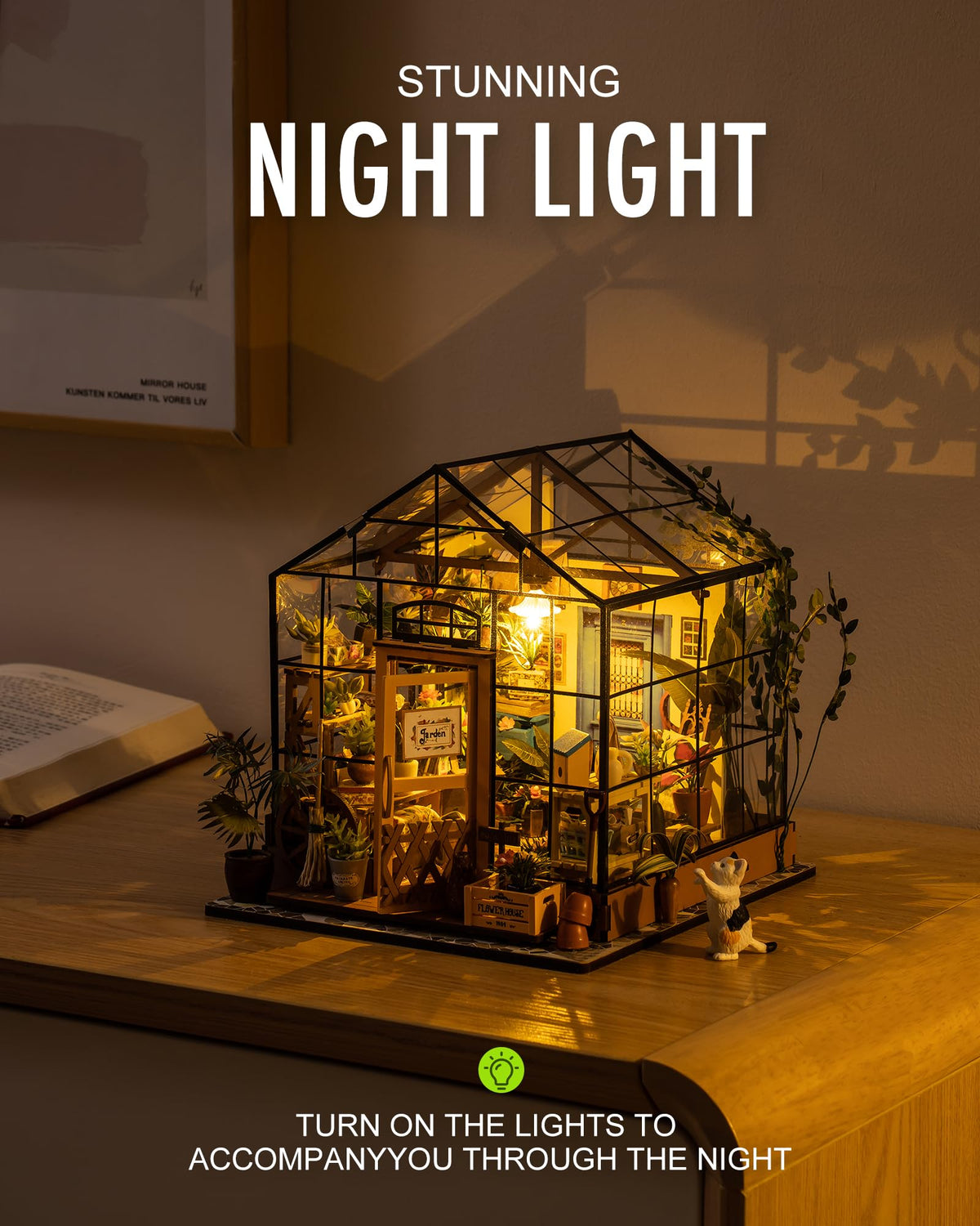 Rolife DIY Miniature Greenhouse Kits for Adults - Cathy's Flower House 🍁 All In One Marketplace Canada