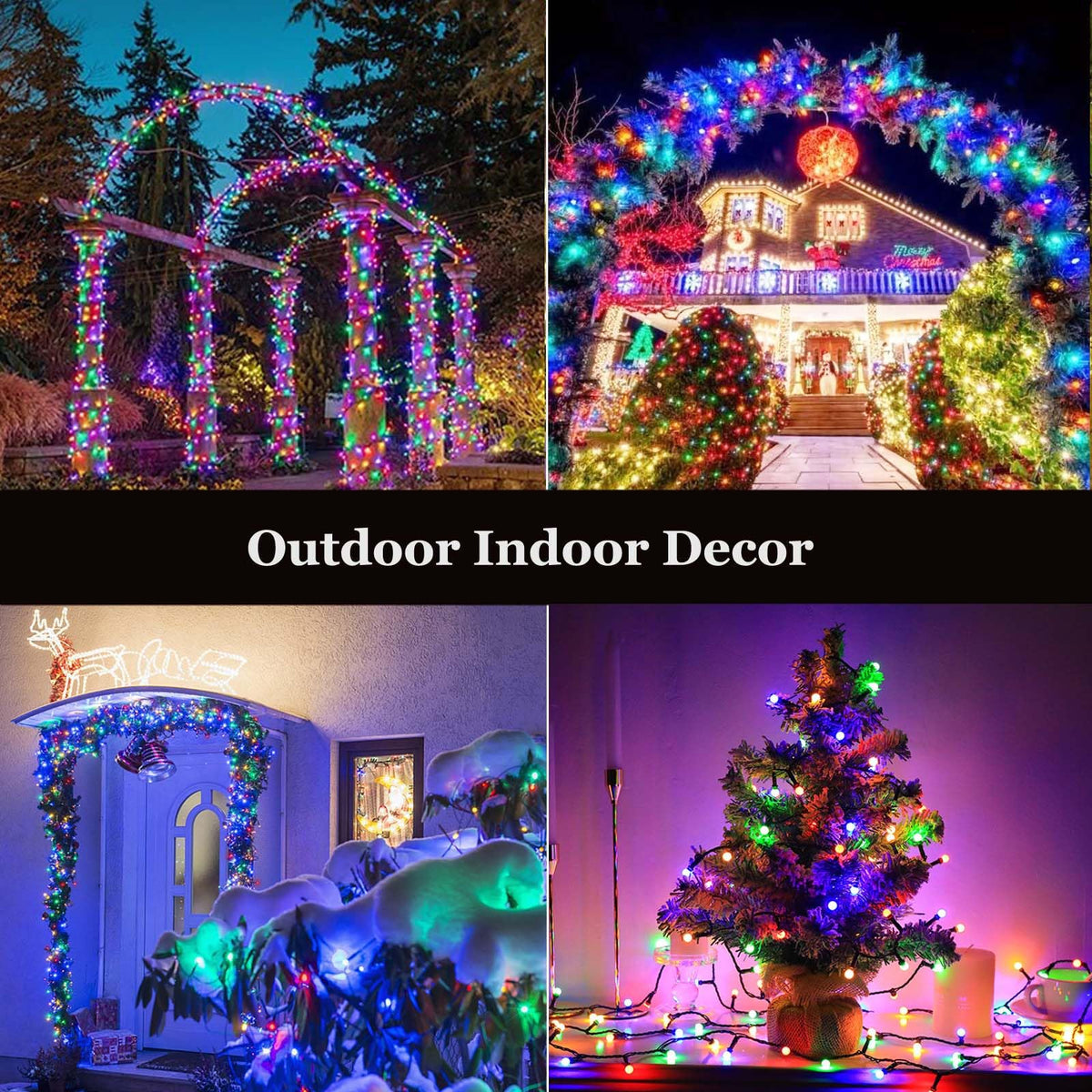 Tcamp 105FT 300LED Christmas Lights Outdoor, Memory Function, Multicolor 🍁 All In One Marketplace Canada