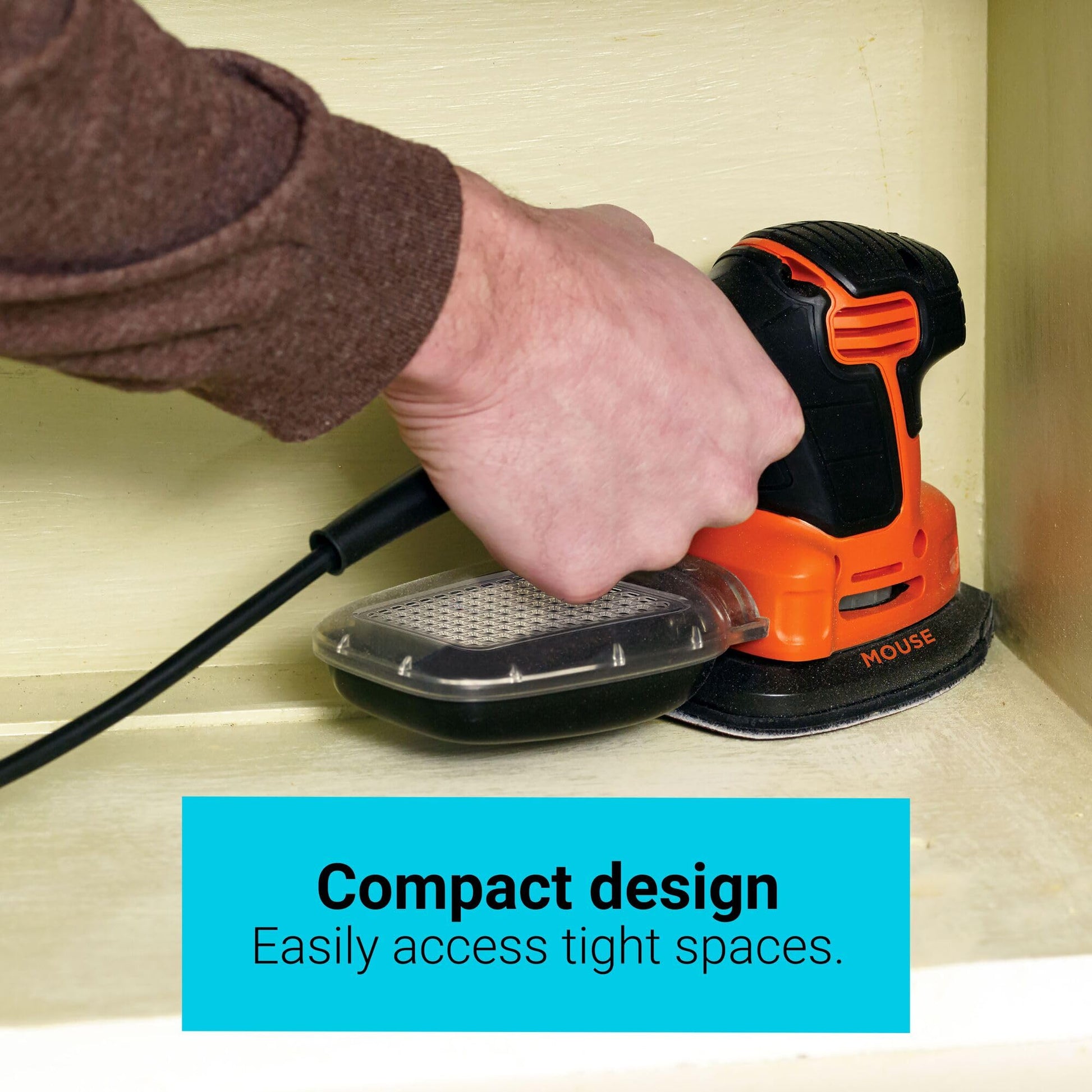 BLACK+DECKER MOUSE 1.2 Amp Electric Detail Sander (BDEMS600) - Available at All In One Marketplace Canada