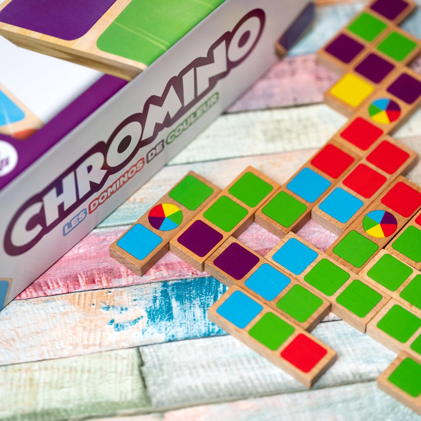 Chromino (Bilingual French/English Version) - A Game by Asmodee - Available at All In One Marketplace Canada