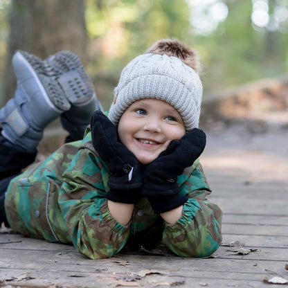 Jan & Jul Fleece Winter Mittens for Toddlers (Black, L) 🍁 All In One Marketplace Canada