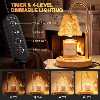 YiaMia Candle Warmer Lamp - Timer & Dimmable Light 🍁 All In One Marketplace Canada