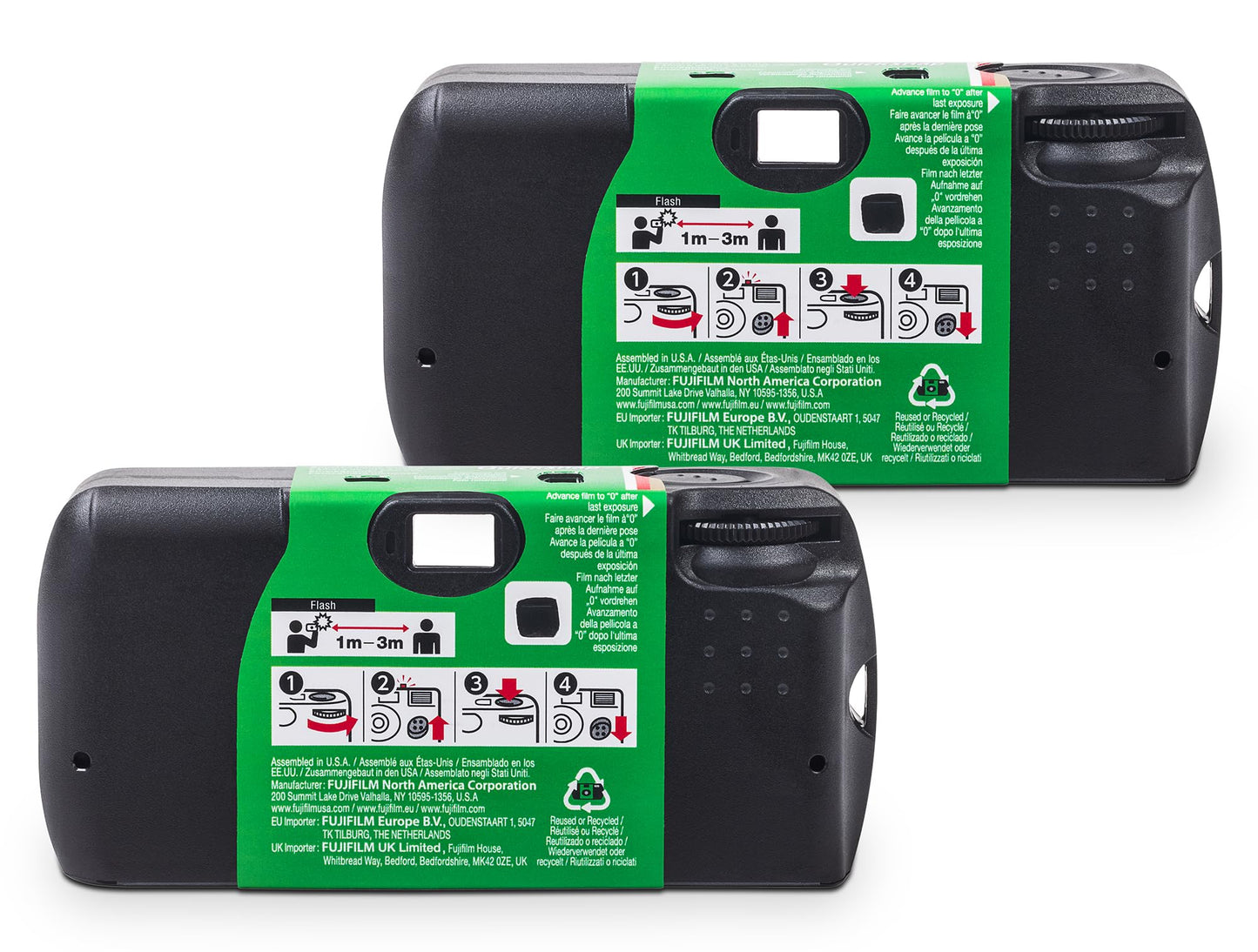 QuickSnap Flash 400 One-Time-Use Camera - 2 Pack