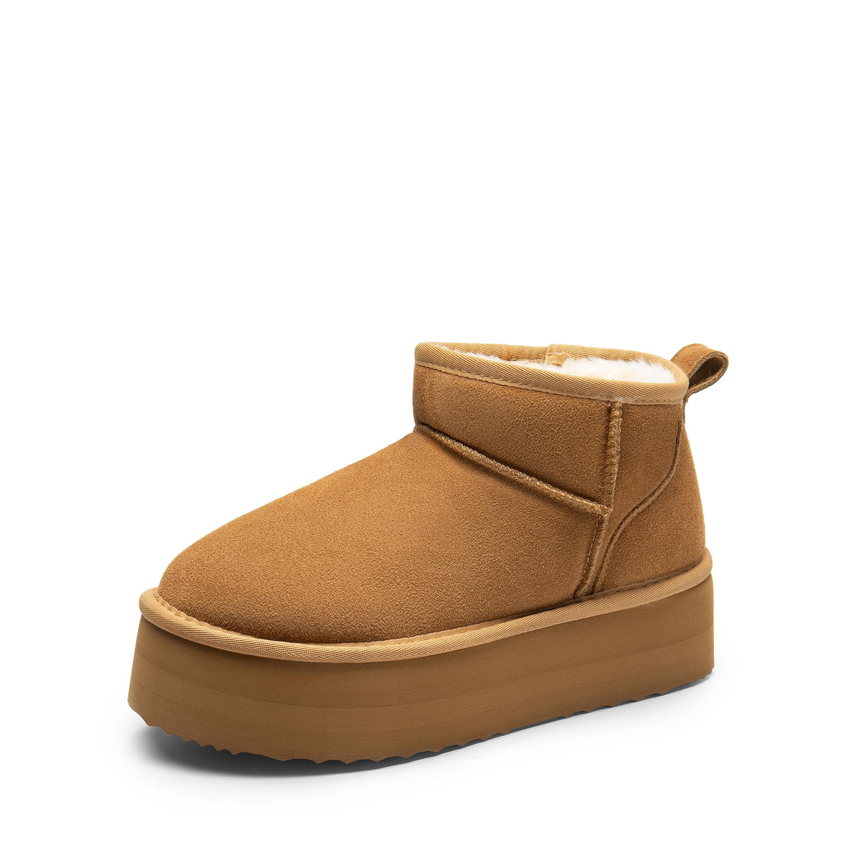 DREAM PAIRS Women's Platform Mini Winter Snow Boots,Chestnut,8.5 🍁 All In One Marketplace Canada