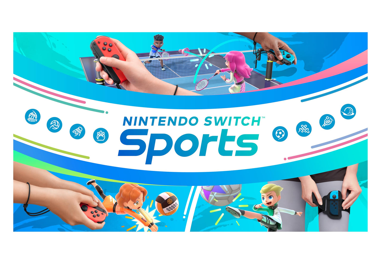 Nintendo Switch with Switch Sports + Leg Strap Bundle - Nintendo Switch Sports Bundle Edition 🍁 All In One Marketplace Canada