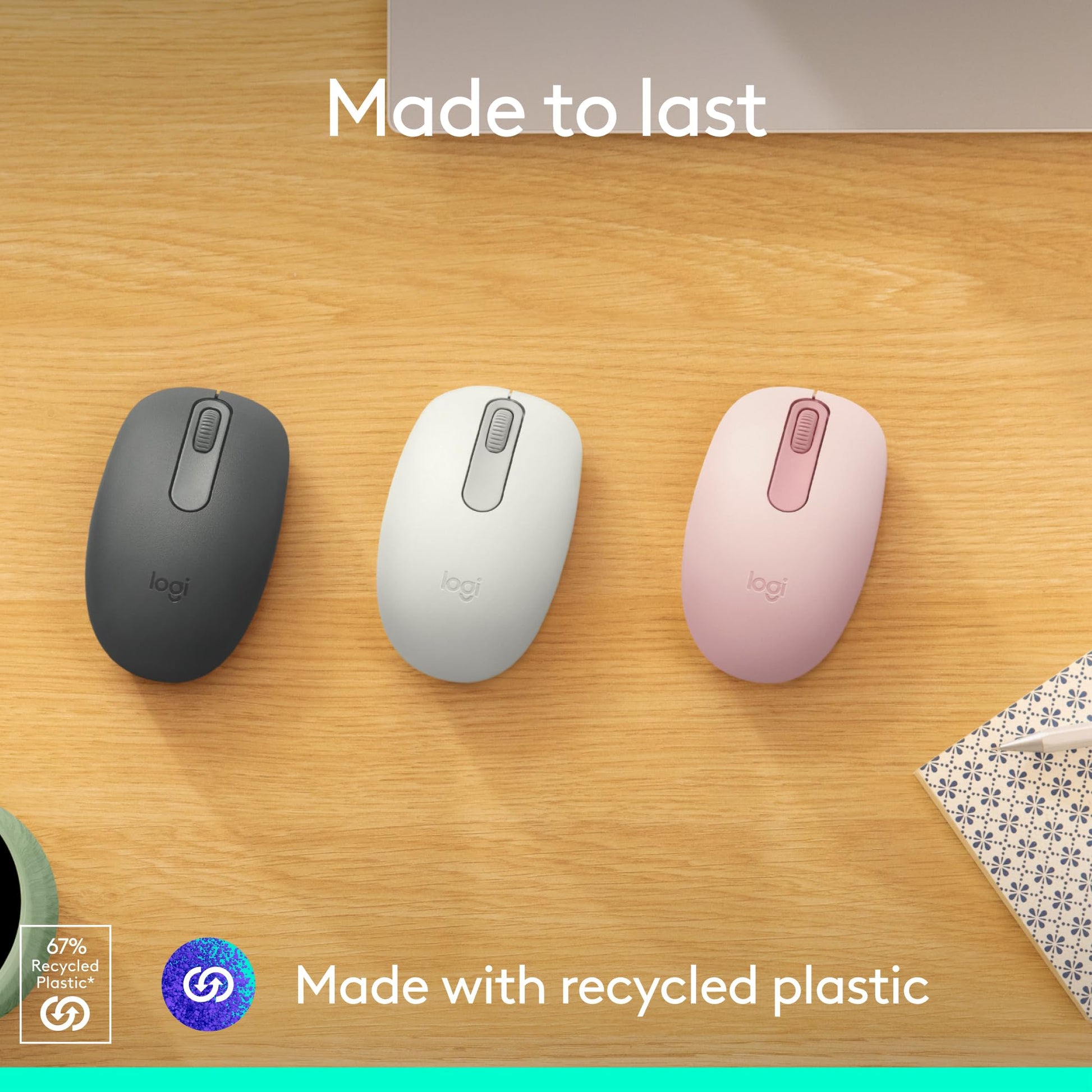 Logitech M196 Bluetooth Wireless Mouse, Compact and Portable Mouse for Laptops, Tablets and More, 12-Month Battery, Smooth Tracking, Compatible with PC and Mac, Windows and macOS - Graphite - Available at All In One Marketplace Canada