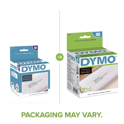 DYMO LW Thermal Printer Labels - 1-1/8 x 3-1/2 Inch Mailing Address Labels for LabelWriter Printers – 700 Count DYMO