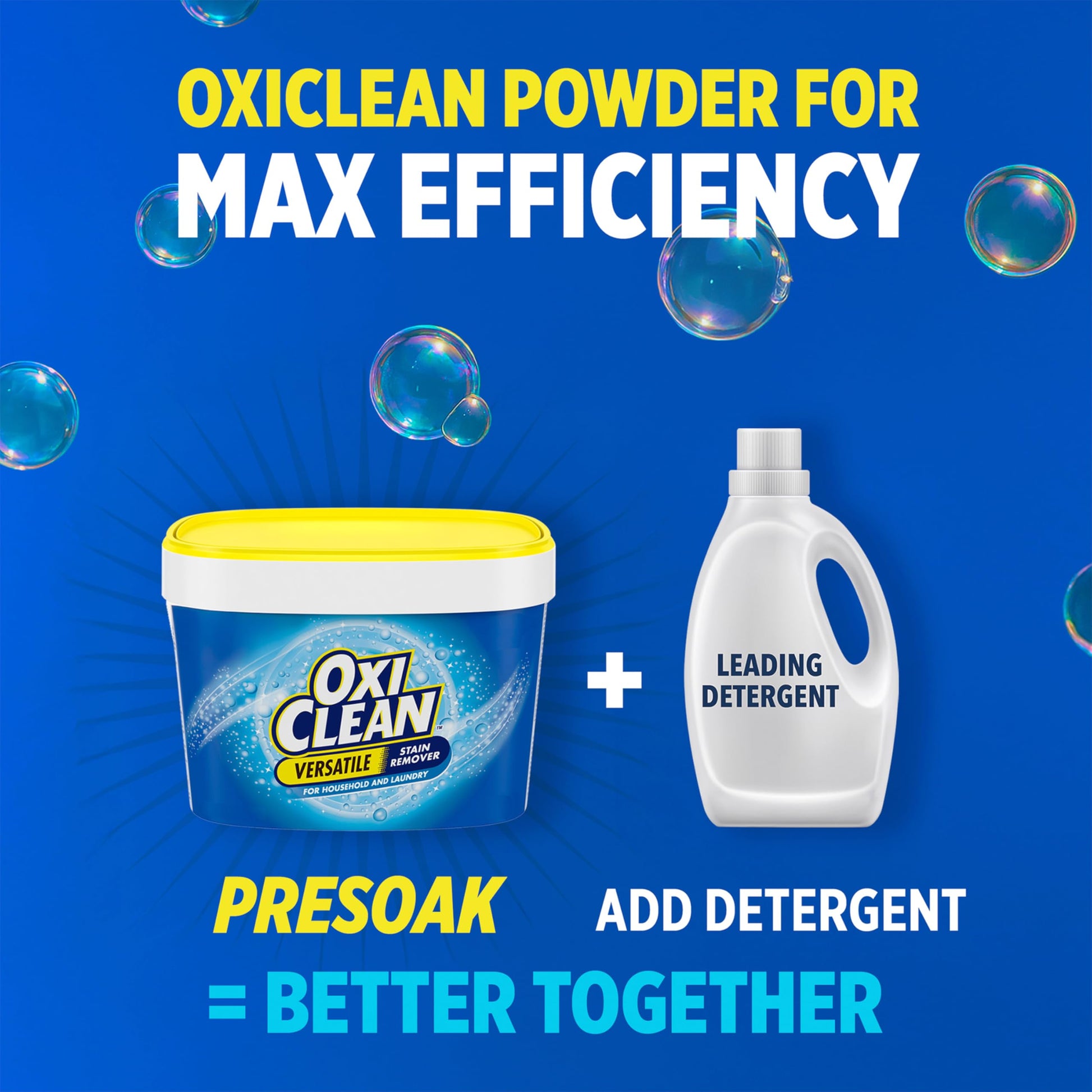 OxiClean Versatile Stain Remover Powder for Household, Laundry, Carpet, and Upholstery - Colour Safe, Chlorine Bleach Free, 3.27 kg
