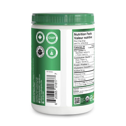 Organika Canadian-Made Certified Organic Spirulina Powder- Superfood, 3rd Party Tested, Pristine Sourcing, Vegan- 300g - Available at All In One Marketplace Canada