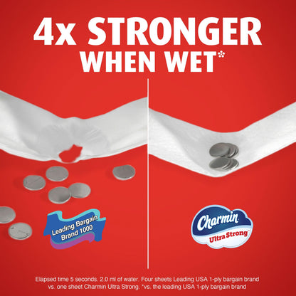 Charmin Toilet Paper Ultra Strong, 24 Mega Rolls = 96 Regular Rolls - Available at All In One Marketplace Canada