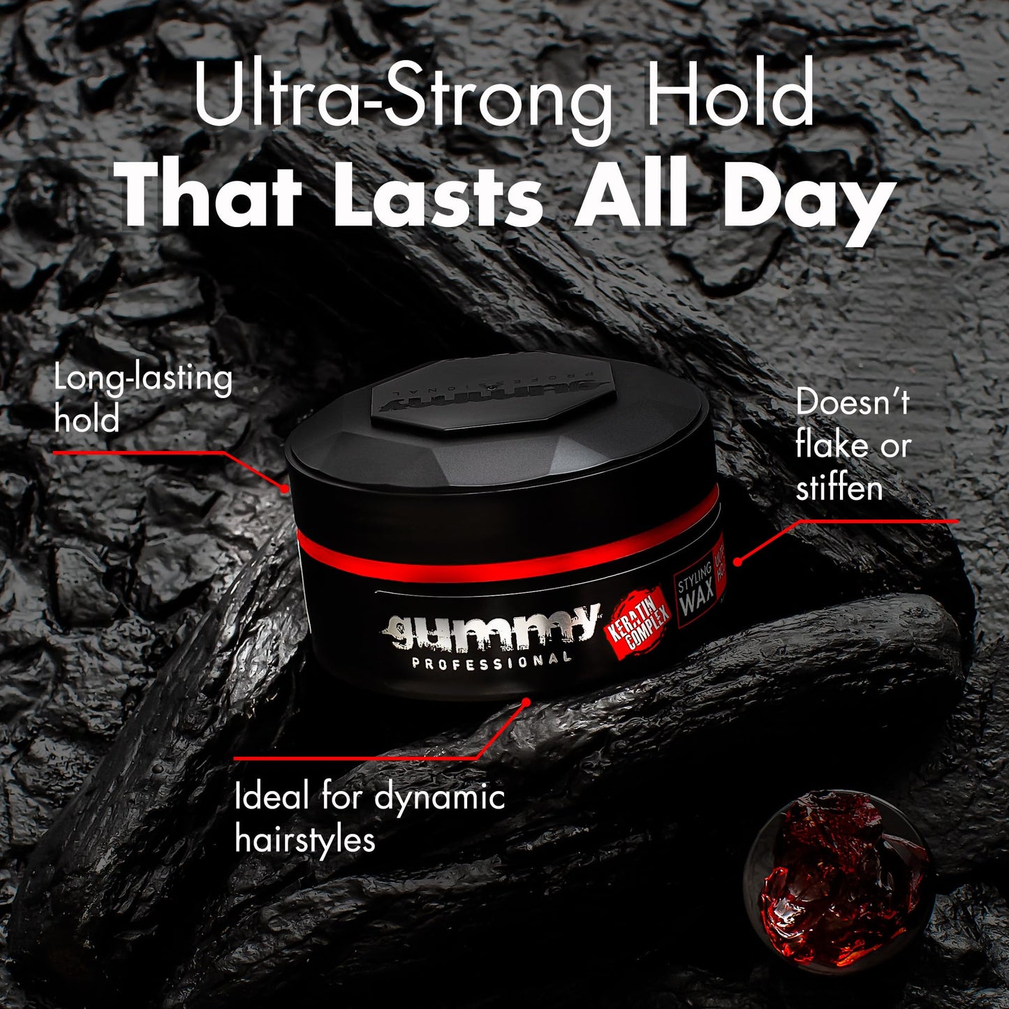 Fonex Gummy Styling Wax Ultra Hold 150 ml (Pack of 1) - Available at All In One Marketplace Canada