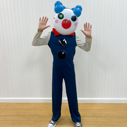 Costume de clown pour enfant, costume officiel Piggy pour Halloween avec masque, taille enfant (14-16 ans)