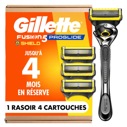 Gillette - ProGlide Shield Men's Razor, 1 Handle and 4 Refills Gillette