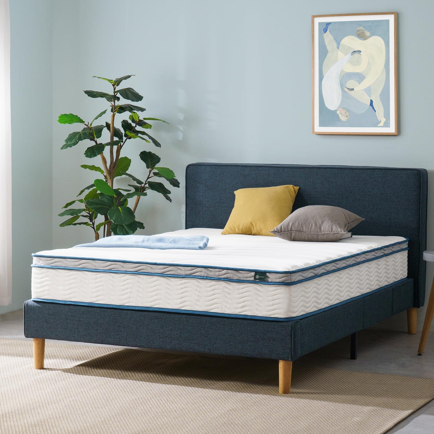 Zinus Twin Mattress - 10 Inch Foam & Spring Hybrid Mattress, Affordable Mattress, CertiPUR-US Certified Foam, Mattress in a Box, 10-Year Warranty, Twin Size Zinus