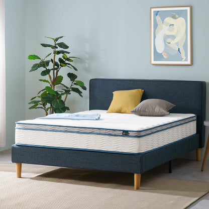 Zinus Twin Mattress - 10 Inch Foam & Spring Hybrid Mattress, Affordable Mattress, CertiPUR-US Certified Foam, Mattress in a Box, 10-Year Warranty, Twin Size Zinus