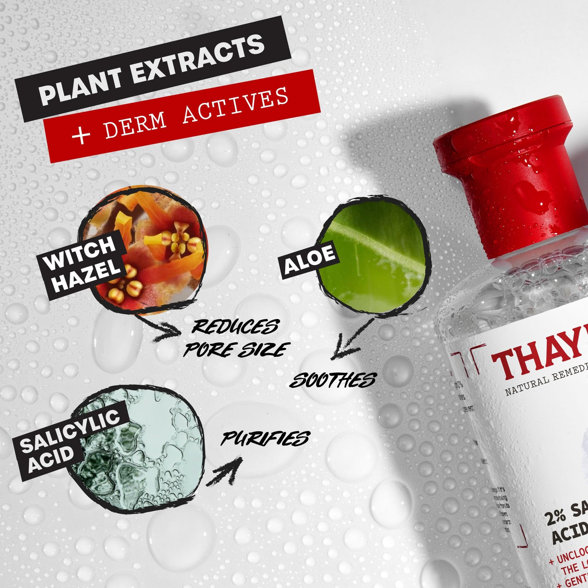 Thayers Alcohol-Free 2% Salicylic Acid Toner with Witch Hazel, Lemongrass and Aloe Vera for Acne-prone Skin, 355 ml - Available at All In One Marketplace Canada