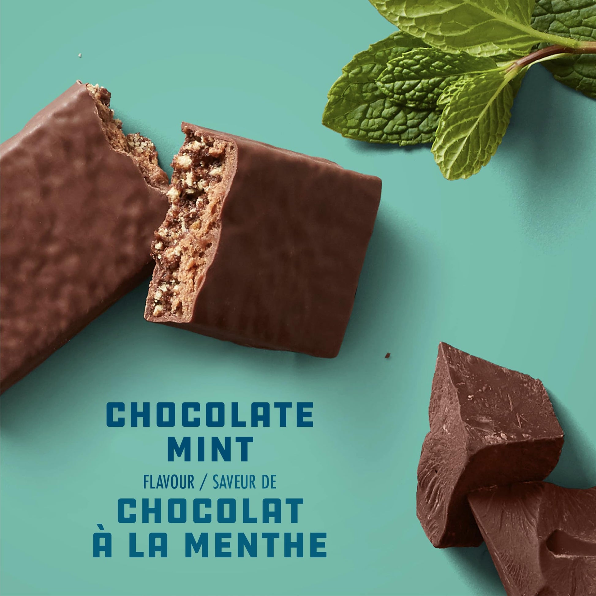 CLIF BUILDERS Protein Bars, Chocolate Mint Flavour, 20g of Protein, Prepared in Canada, Gluten Free, No Artificial Sweeteners, 68 g (Pack of 12), Prepared in Canada - Available at All In One Marketplace Canada