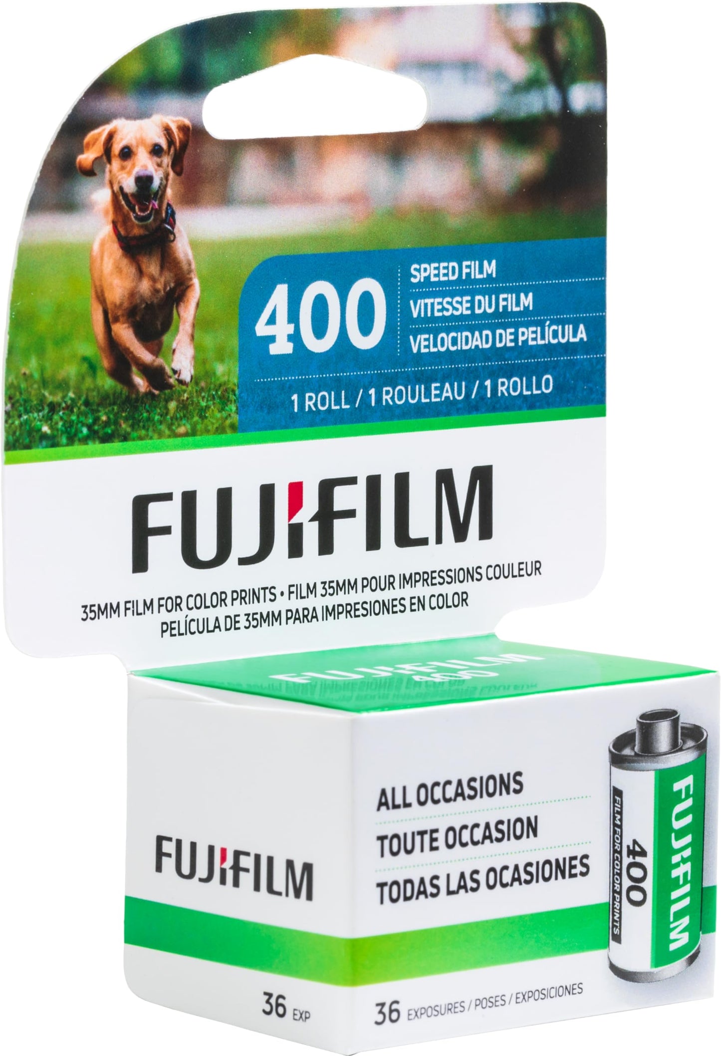 FUJIFILM 600022184 ISO 400 36EX1CD 36-Exposure Color Negative Film for 35mm Cameras (Single Roll)