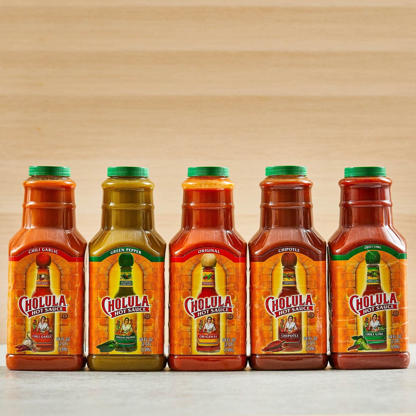 Cholula Original Hot Sauce, 1.89 L - Mexican Pepper Blend with Signature Spice, Ideal for Tacos, Eggs, Wings and More