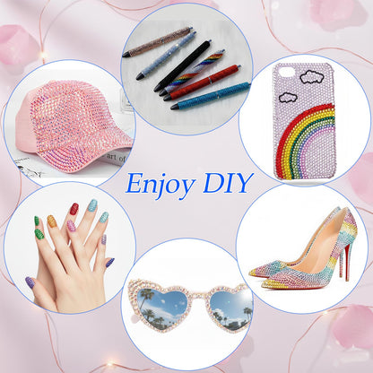 CyanHall Bedazzling Kit with 40 Colors, 32000 Pcs 3mm Flatback Rhinestones Resin Jelly Gems for Bedazzling, Rhinestone Kit with B7000 Glue for Nail Rhinestones, Shoes, Crafts, Diamond Art & DIY Bedazzler Projects - Available at All In One Marketplace Canada