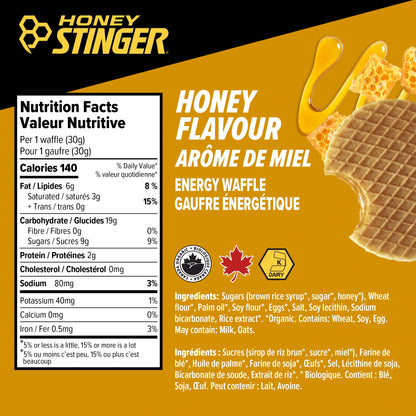 Honey Stinger Organic Honey Stroopwafel | Performance Energy Snack for Athletes | 12 Waffles, 30g