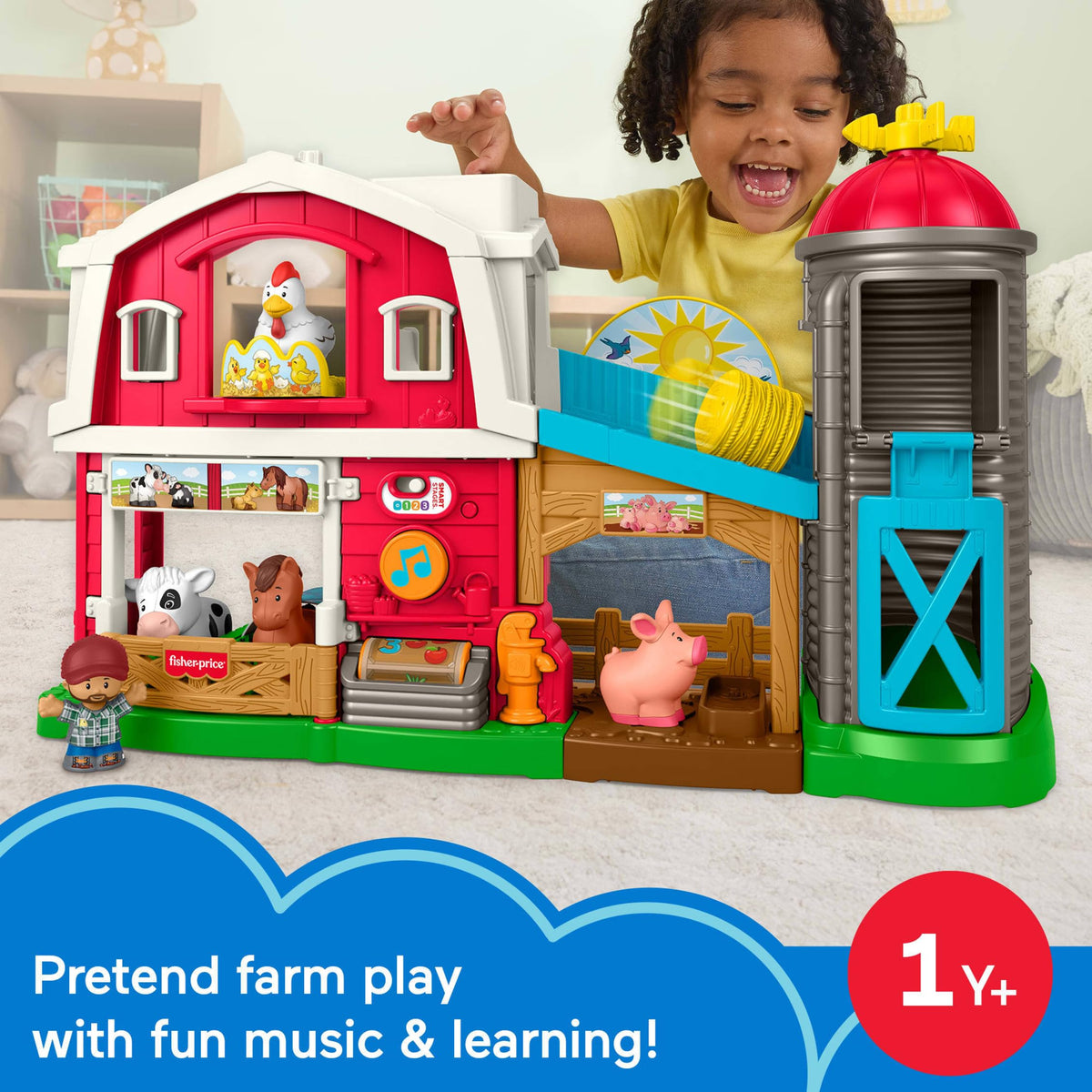 Fisher-Price Little People Caring for Animals Farm, Multilanguage