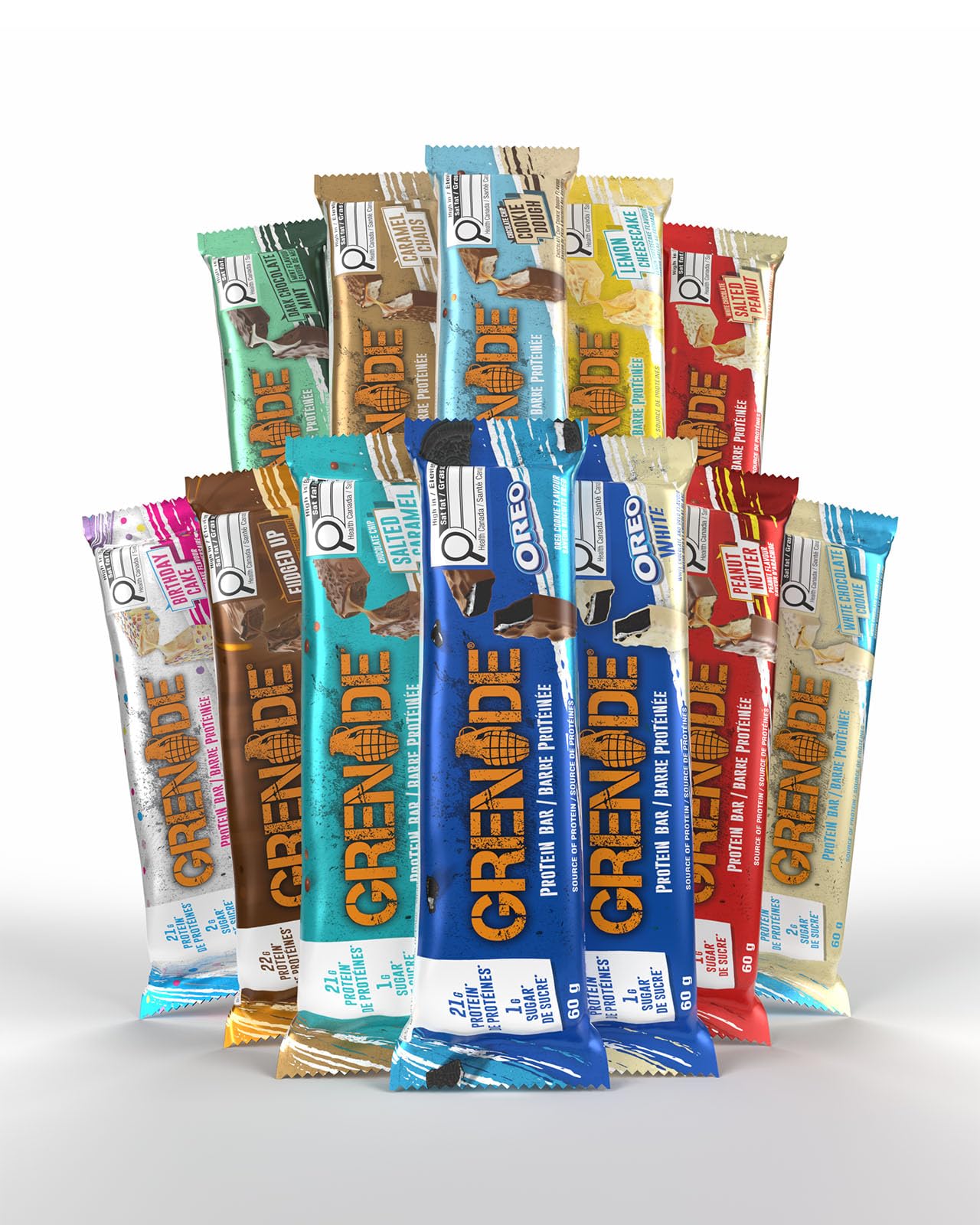 Grenade Carb Killa High Protein Bar - Chocolate Chip Salted Caramel, 12 Pack (60g each)