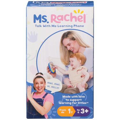 Ms. Rachel Official Electronic Talk with Me Learning Phone with Conversational Phrases, Educational Toys & Toddler Toys for Girls & Boys Ages 1-3+ Ms. Rachel