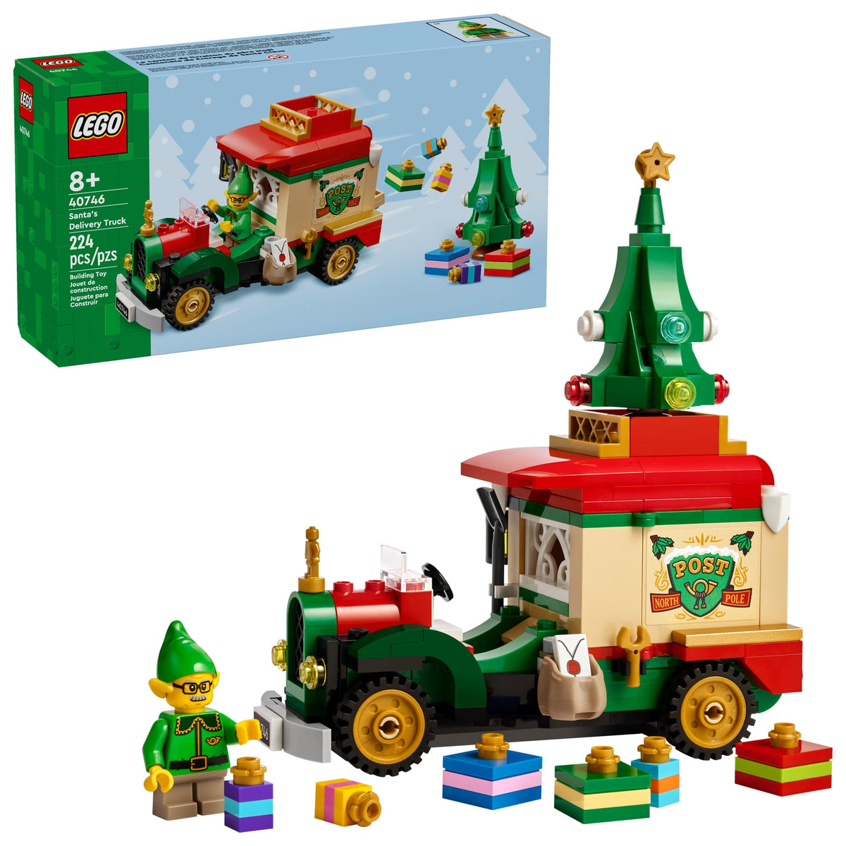 LEGO Santa’s Delivery Truck Building Toy for Kids - Construction Set for Play or Christmas Decor - Building Blocks for Girls & Boys, Ages 8+ - Holiday Craft Ideas for Families - 40746 🍁 All In One Marketplace Canada