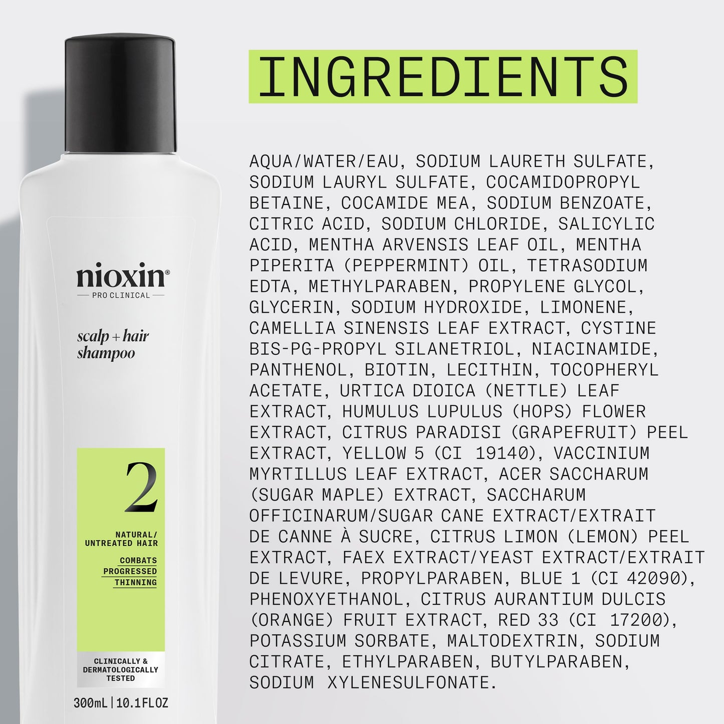 Nioxin Scalp + Hair Thickening System 2 Shampoo, For Natural Hair with Progressed Thinning, 10.1 fl oz (Packaging May Vary) 🍁 All In One Marketplace Canada