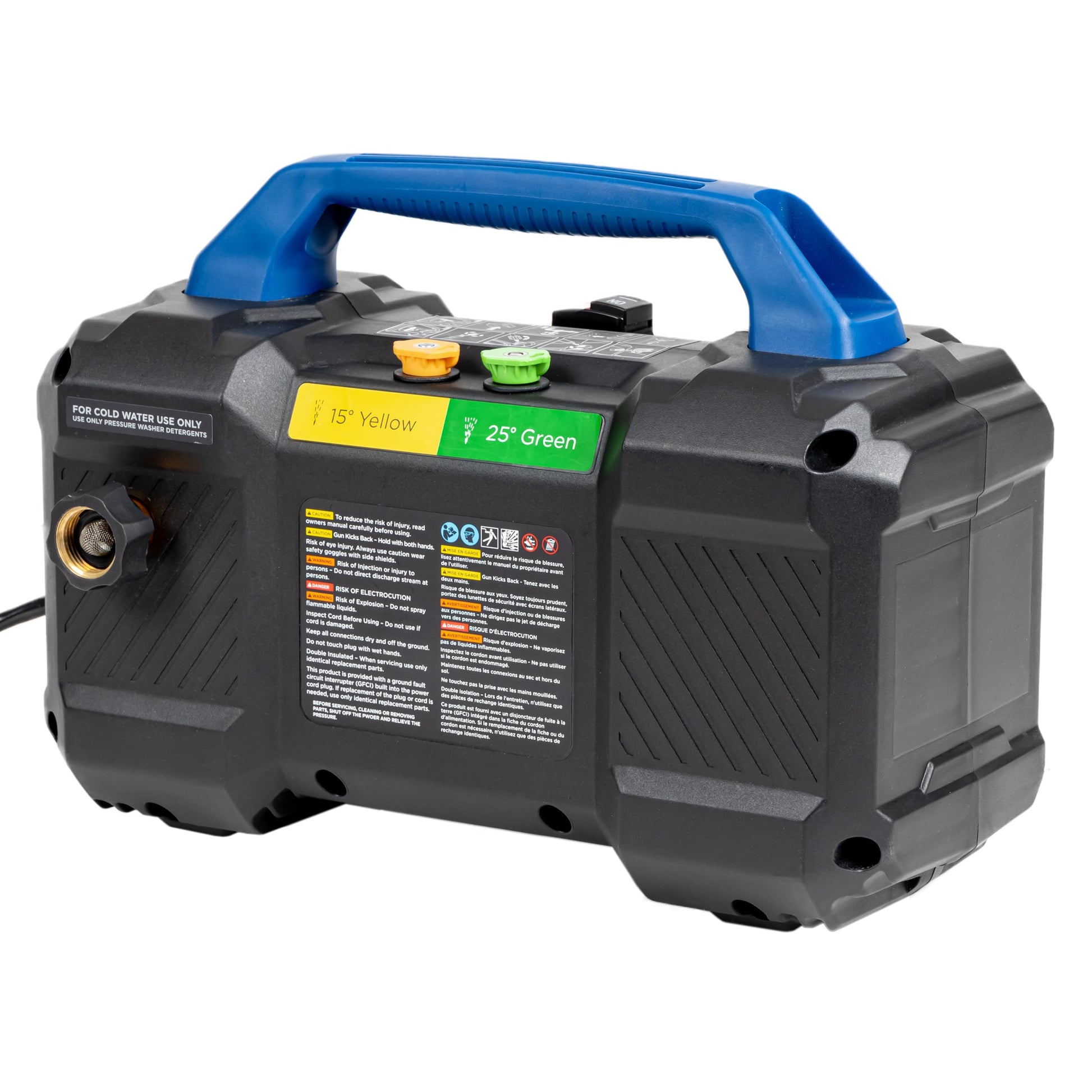 Westinghouse ePX3100v Electric Pressure Washer, 2100 Max PSI 1.76 Max GPM, Built-in Carry Handle, Detachable Foam Cannon, Pro-Style Steel Wand, 3-Nozzle Set, for Cars/Fences/Driveways/Home/Patios Westinghouse