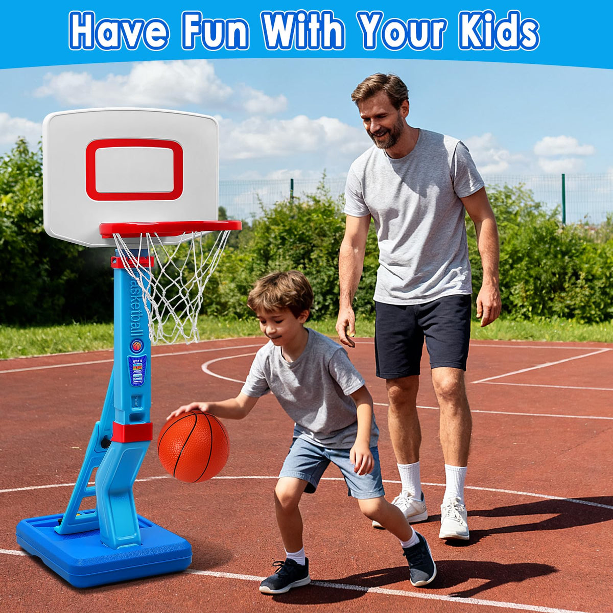 Toddler Basketball Hoop Set, Adjustable Kids Basketball Hoop for Boys Girls 🍁 All In One Marketplace Canada