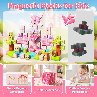 150PCS Magnetic Blocks, Toys Building Cubes Set Birthday Gifts for Girls 🍁 All In One Marketplace Canada
