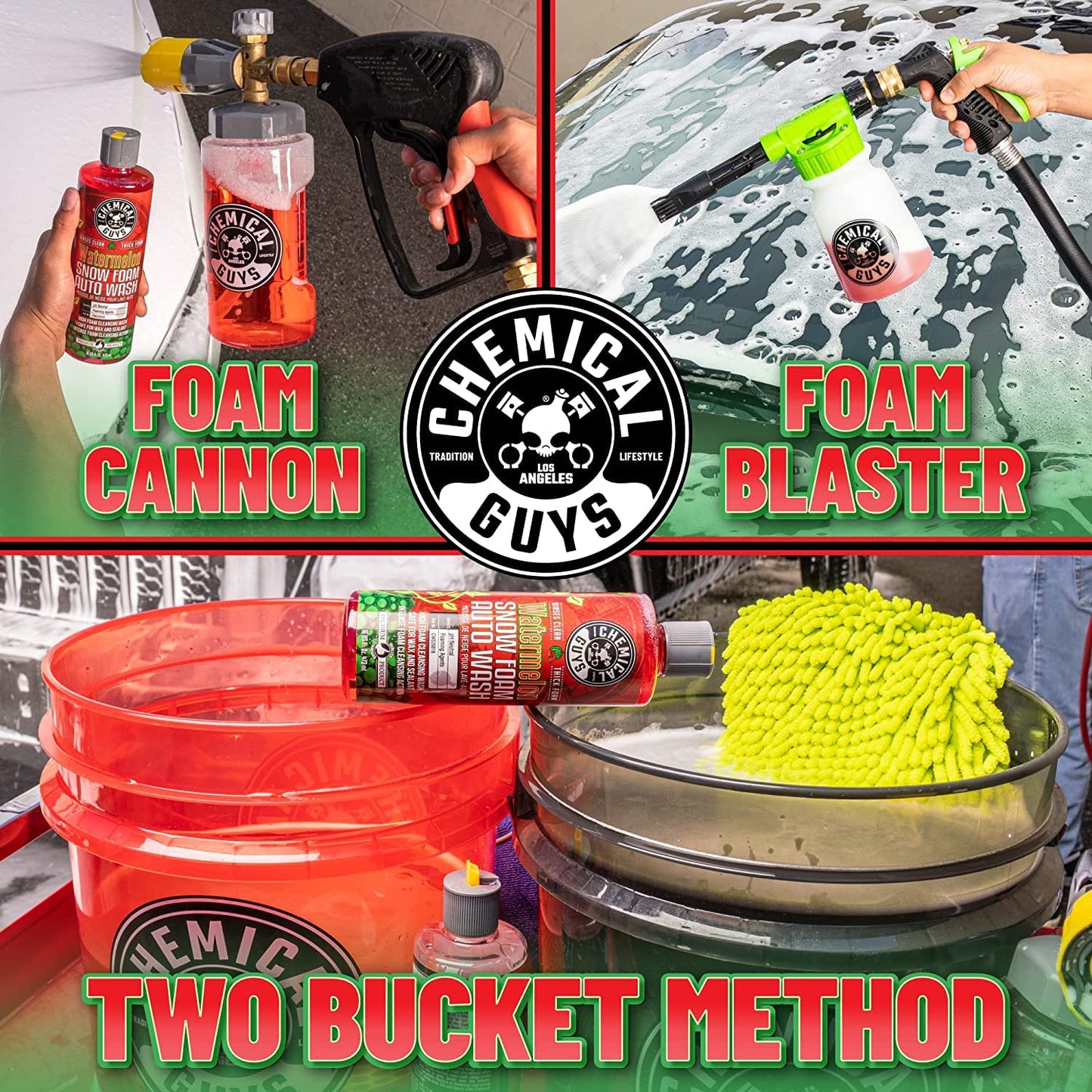 Chemical Guys Watermelon Snow Foam Car Wash Soap, Safe for Cars, Trucks, Motorcycles, RVs & More, 3.79 L, Watermelon Scent Chemical Guys