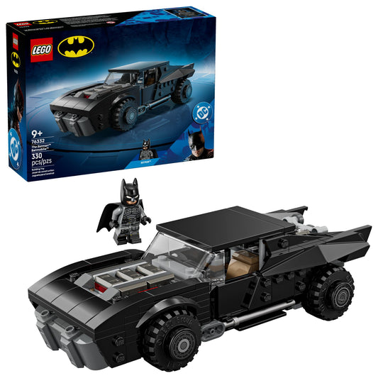 LEGO DC Batman: The Batman Batmobile Building Toy for Kids - Building Blocks with Minifigure & Golden Coin - Super Hero Room Decor for Boys & Girls, Ages 9+ - Gift Idea for Birthdays - 76332