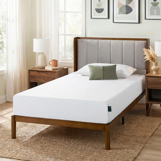 Zinus Twin Mattress - 8 Inch Green Tea Cooling Gel Memory Foam Mattress, Pressure Relief, for Cool Sleep, CertiPUR-US Certified Foam, Mattress in a Box, 10-Year Warranty, Twin Size 🍁 All In One Marketplace Canada