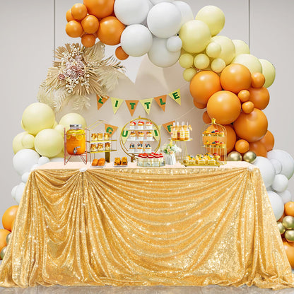 Nappe drapée scintillante B-COOL, nappe dorée en tissu à paillettes pour cérémonie, fête, Halloween, 50 x 80 pouces