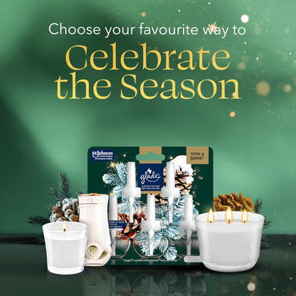 Glade® Holiday Plugins Scented Oil Refill, Pine & Shine™, 5 Refills 🍁 All In One Marketplace Canada