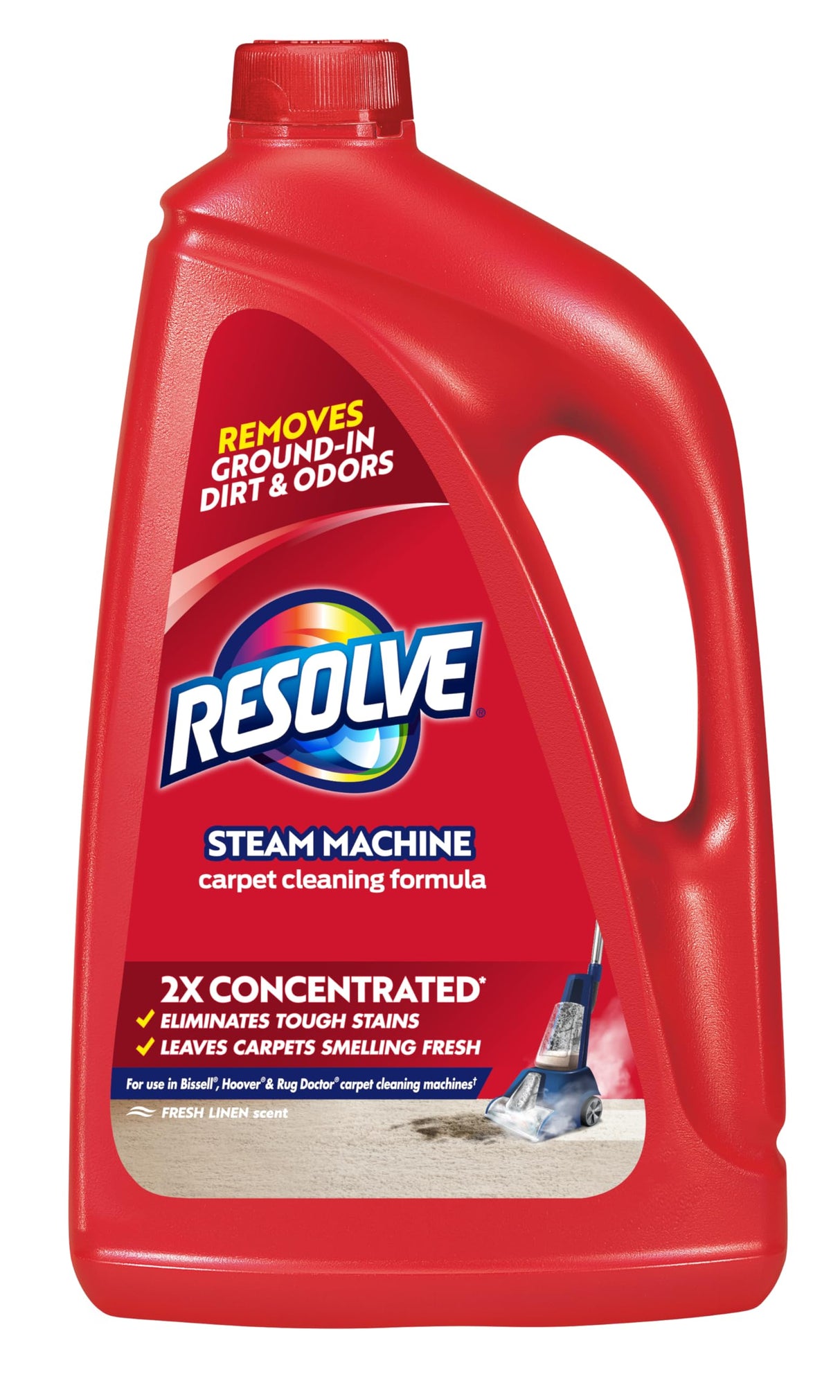 RESOLVE Carpet Cleaner, Deep Cleaning Power, Clean & Fresh, Machine Solution, 1.77 L
