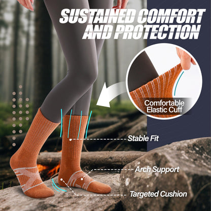 ANTSANG Merino Wool Hiking Socks, Crew Boot Work Socks for Men Women 🍁 All In One Marketplace Canada