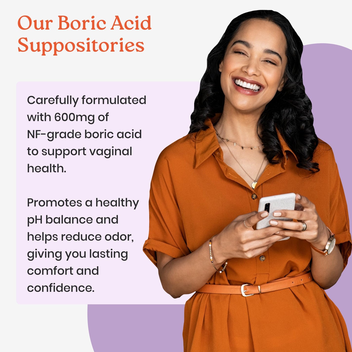 NewLife Naturals - Medical Grade Boric Acid Vaginal Suppositories - 600mg - 100% Pure Womens pH Balance Pills - Yeast Infection & Bacterial Vaginosis - 30 Capsules: Made in USA - Available at All In One Marketplace Canada