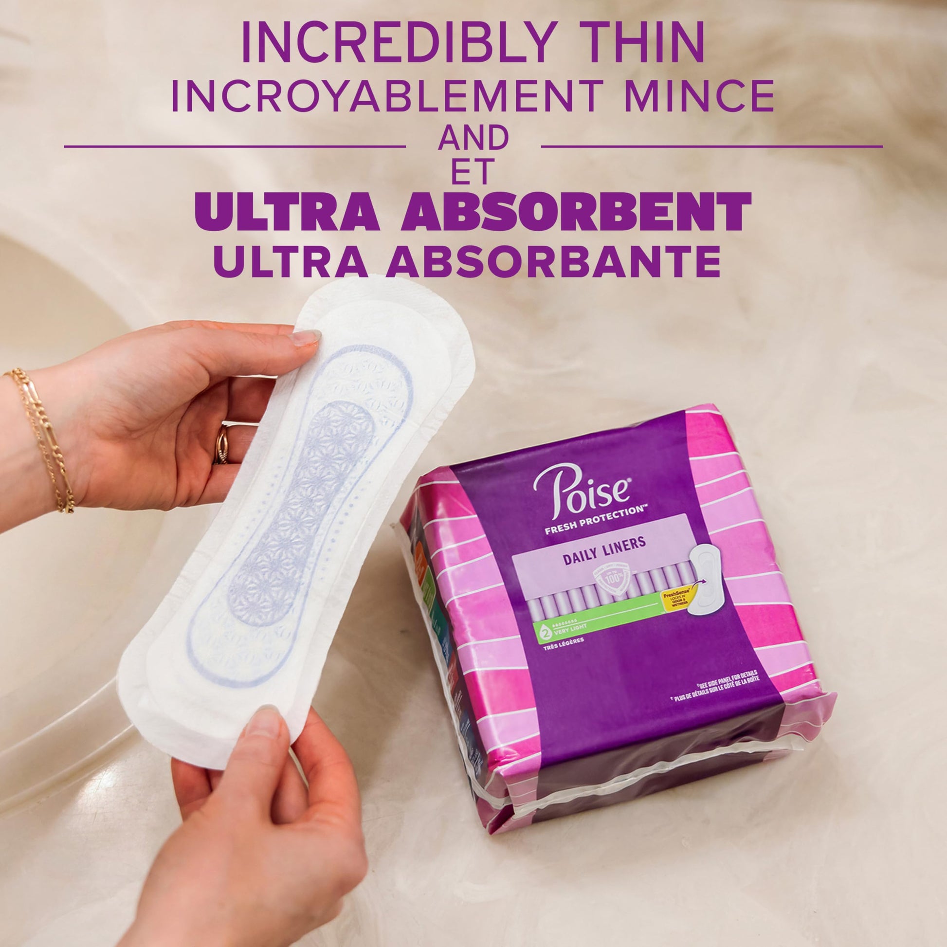 Poise Postpartum Incontinence Pads, Moderate Absorbency, Long, 108 Count (2 Packs of 54)