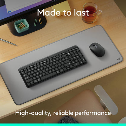 Logitech MK250 Wireless Bluetooth Keyboard and Mouse Combo - Graphite