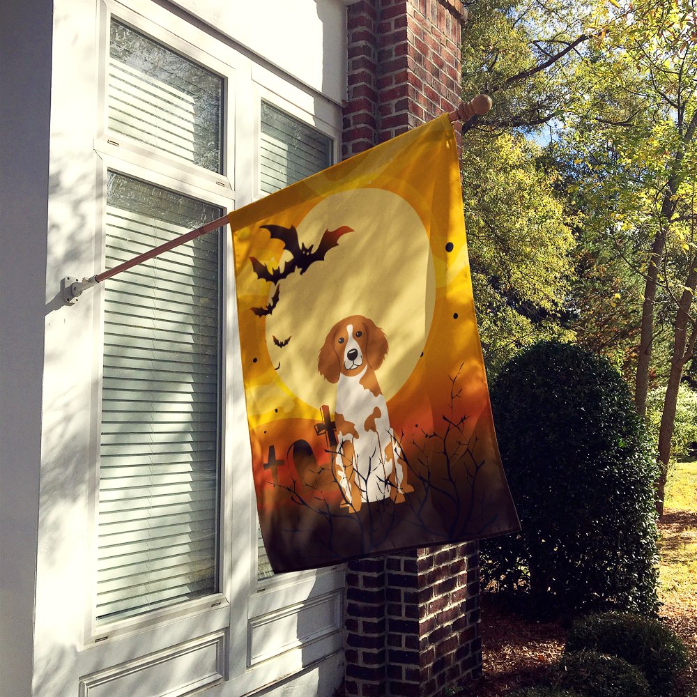 Drapeau Caroline's Treasures BB4338CHF pour maison, motif épagneul breton d'Halloween, en toile, grande taille, multicolore