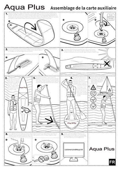 Aqua Plus 6inches Thick Inflatable SUP for All Skill Levels Stand Up Paddle Board,Paddle,Pump,ISUP Travel Backpack, Leash,Shoulder Strap,Youth,Adult Inflatable Paddle Board