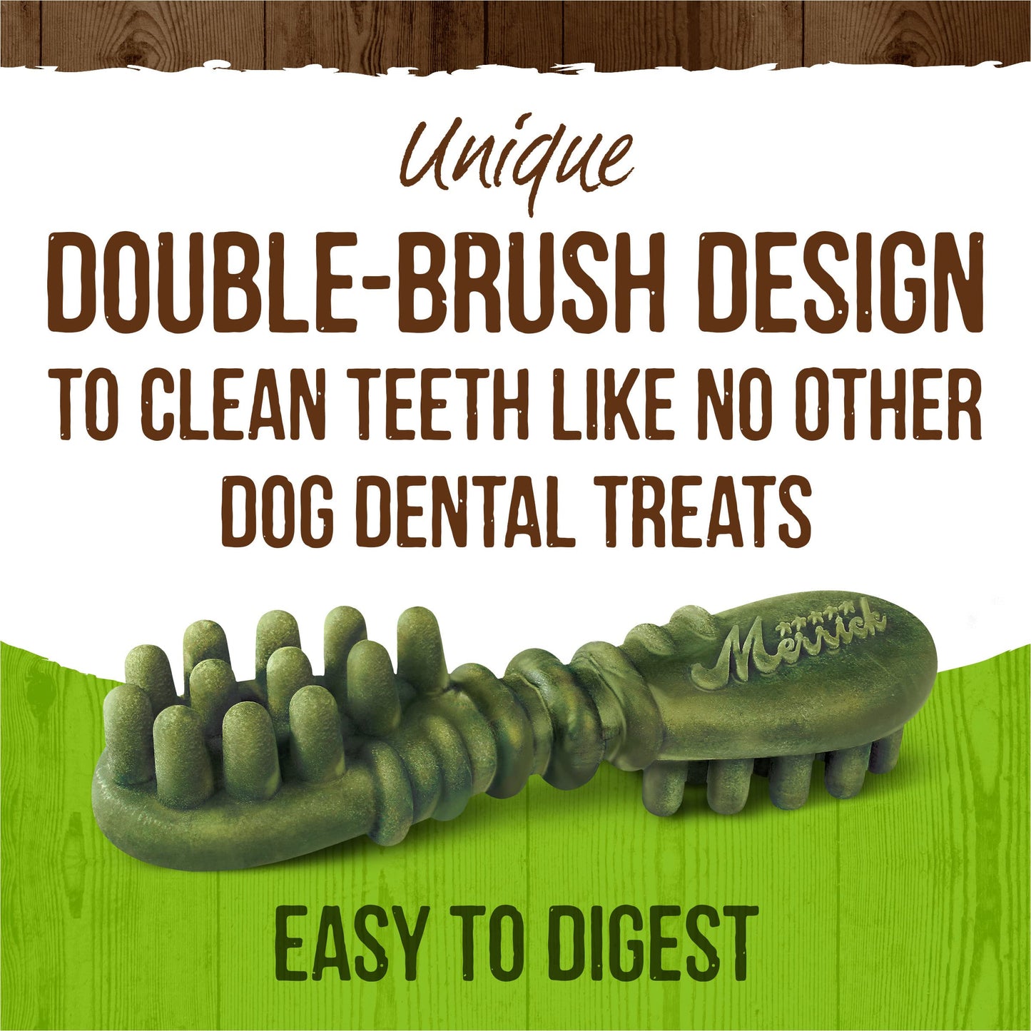 Merrick Fresh Kisses Coconut Oil + Botanicals Large Brush Dental Dog Treat - Value Box (16 ct) 🍁 All In One Marketplace Canada Merrick